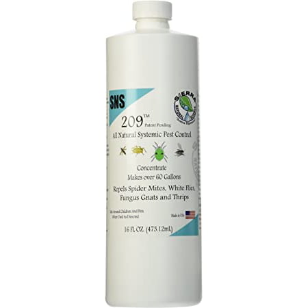 Sierra Natural Science SNS 209 systemic pesticide concentrate, 16 oz bottle