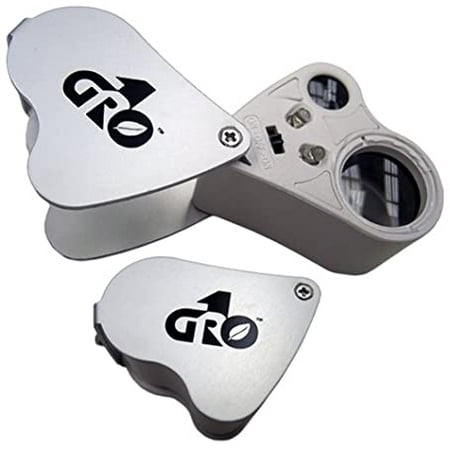 Grow1 illuminated double loupe microscope, 30x and 60x magnification