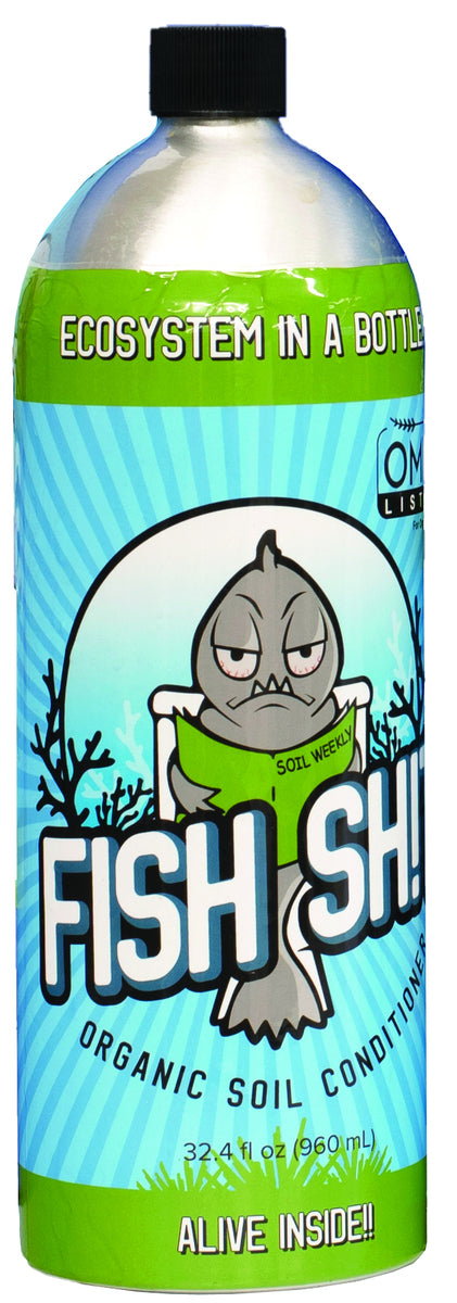 Fish Shit organic soil conditioner bottle, 1 liter