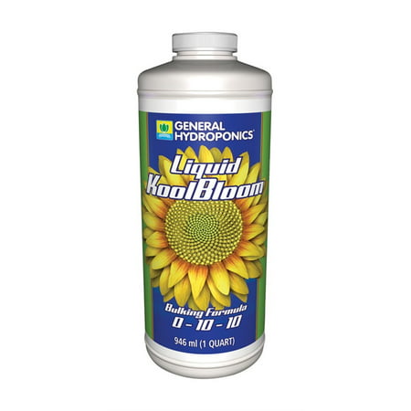General Hydroponics Liquid KoolBloom 0-10-10 bloom booster, 32 oz quart bottle.