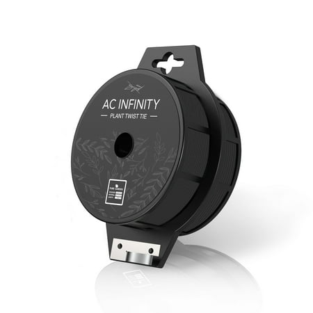 AC Infinity twist ties with cutter, black, 100 meters