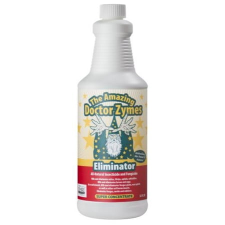 Doctor Zymes Insect Eliminator bottle, back label with directions