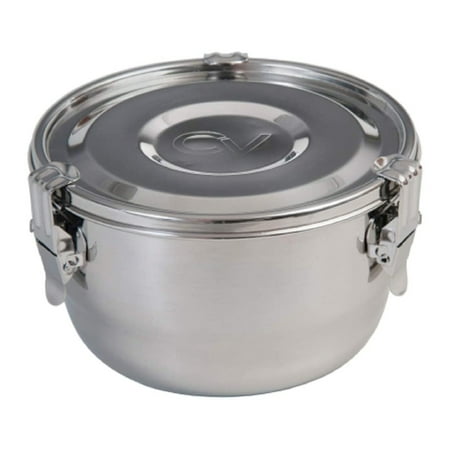 Boveda CVault 2L stainless steel storage container, front