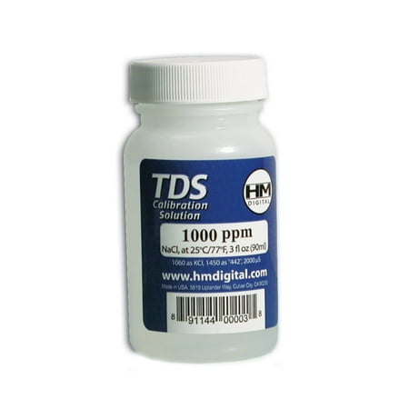 HM Digital 1000ppm calibration solution bottle