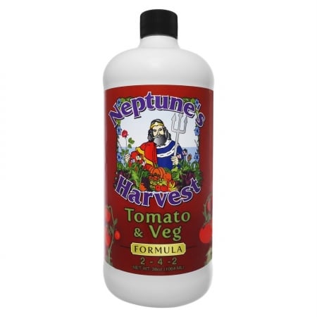 Neptune's Harvest Tomato and Vegetable Formula bottle, 32 ounces